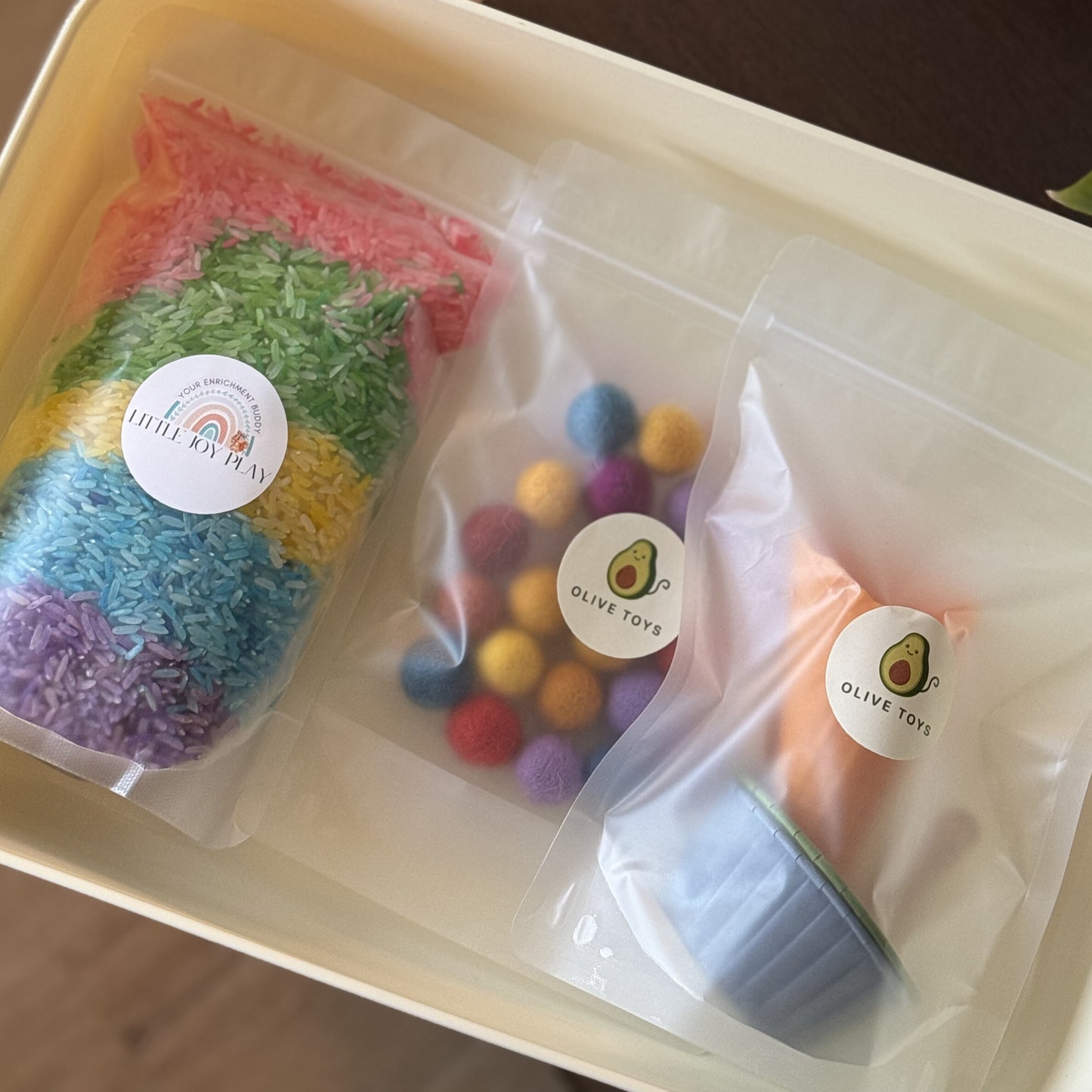 Rainbow Dessert Sensory Set